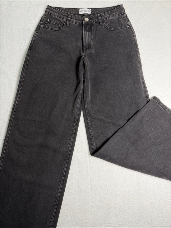 Princess Polly Denim - Princess Polly Washed Black High Rise Jeans